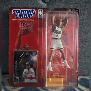 Allen Iverson Joel Embiid starting lineup and pop figures